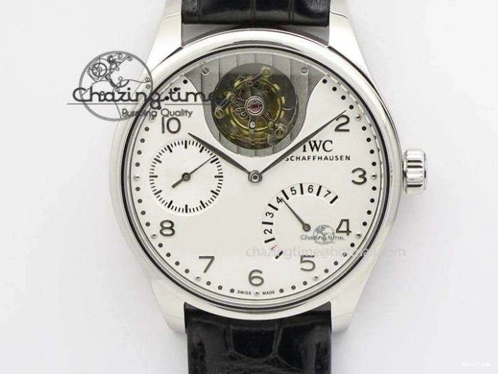 MIROTIME 0325 Compact Portuguese IW545409 RG ZF 1:1 Best Edition White Dial On Brown Leather Strap A 7336